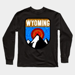 Wyoming Mountains Sun Grand Teton Yellowstone Jackson Skiing Pinedale Cheyenne Casper Cody Long Sleeve T-Shirt